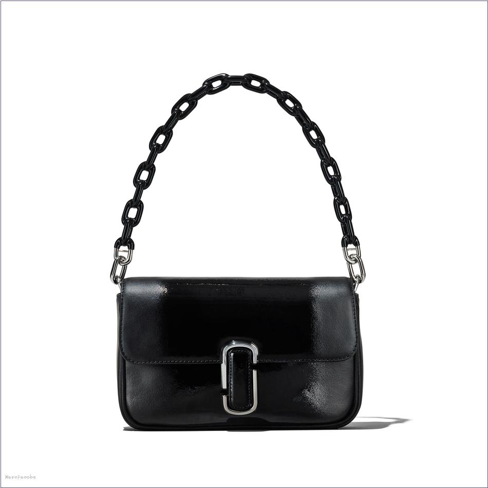  Marc Jacobs BLACK MARCDOWN/View All Marcdown/The Shadow Patent Leather J Marc Shoulder Bag