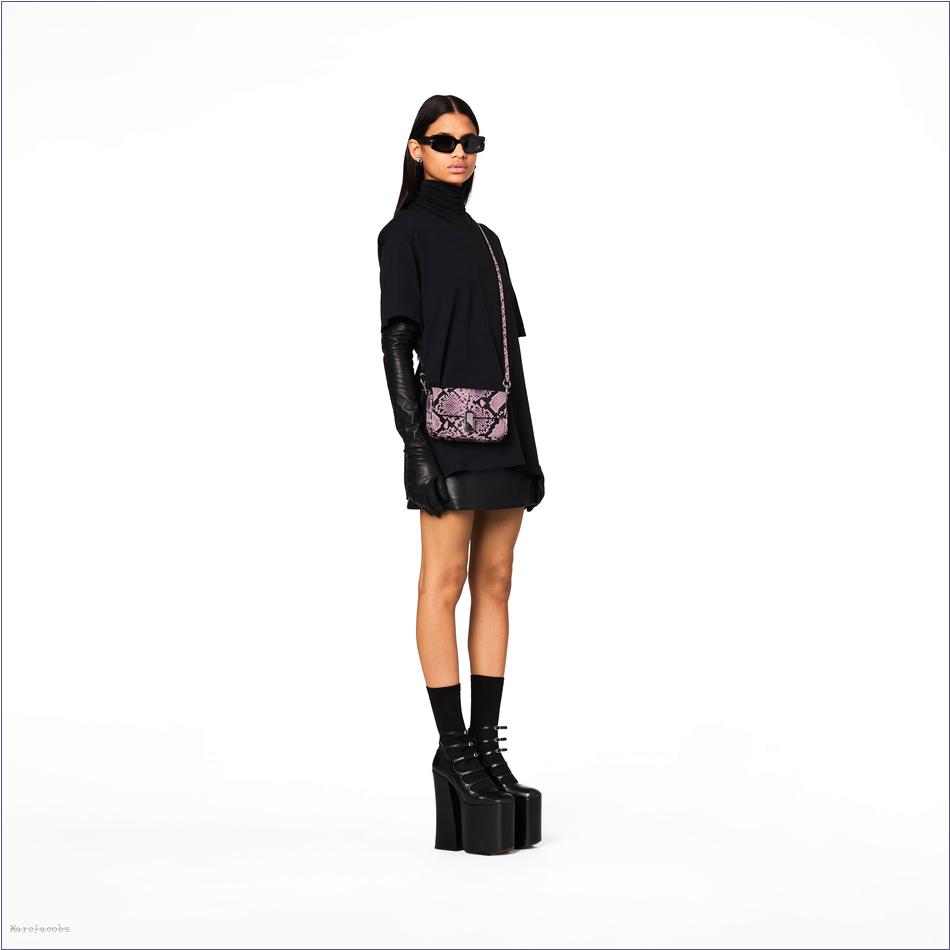  Marc Jacobs BLEACHED MAUVE MULTI MARCDOWN/View All Marcdown/The Snake-Embossed J Marc Mini Bag