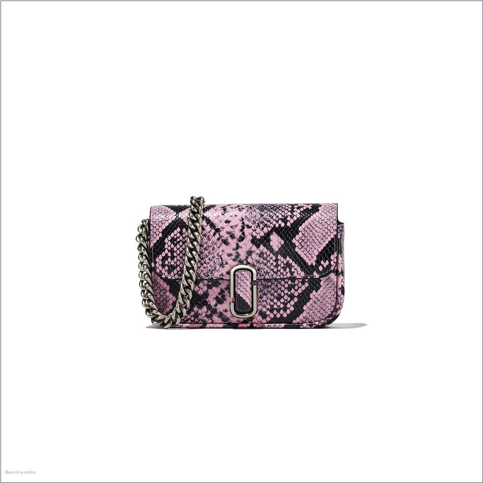  Marc Jacobs BLEACHED MAUVE MULTI MARCDOWN/View All Marcdown/The Snake-Embossed J Marc Mini Bag