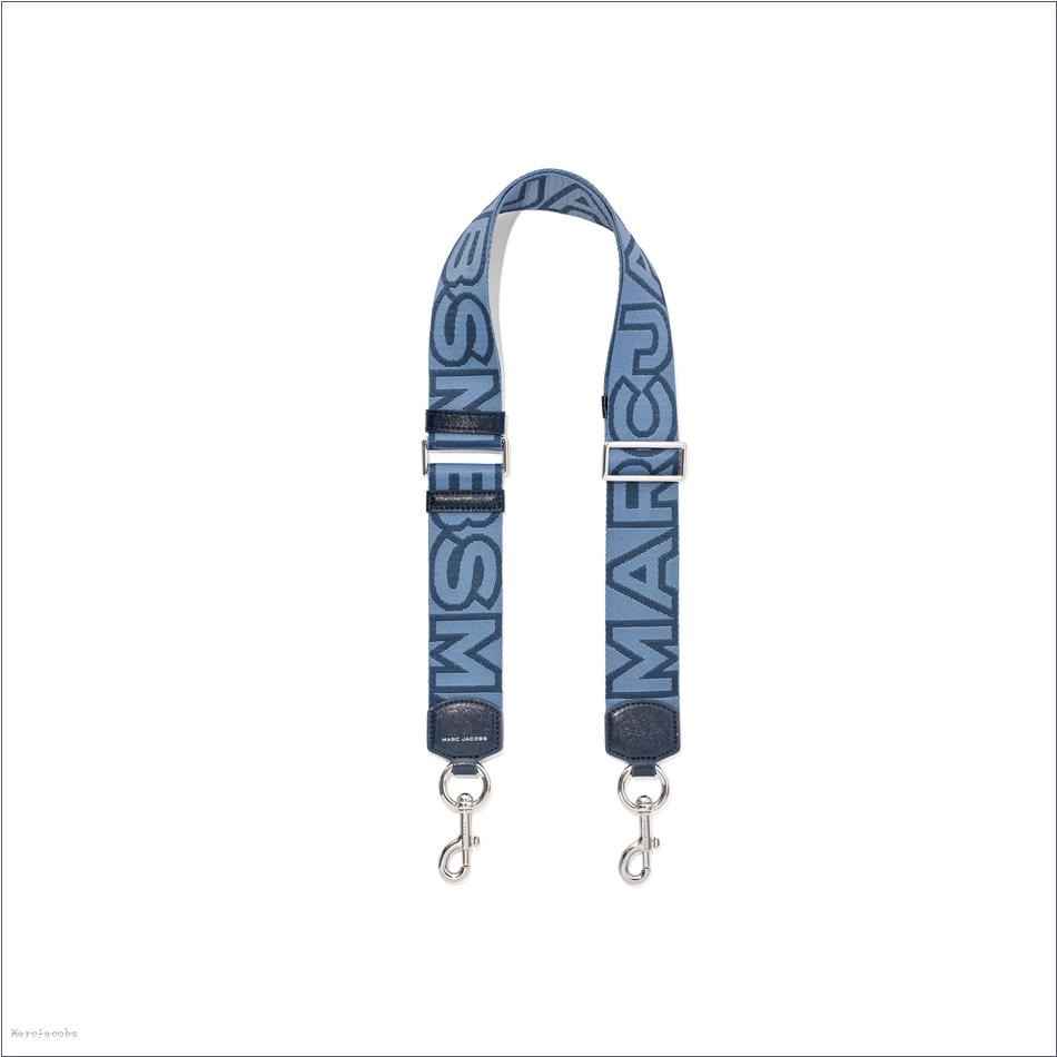  Marc Jacobs BLUE SEA MULTI ACCESSORIES/Straps/The Outline Logo Webbing Strap