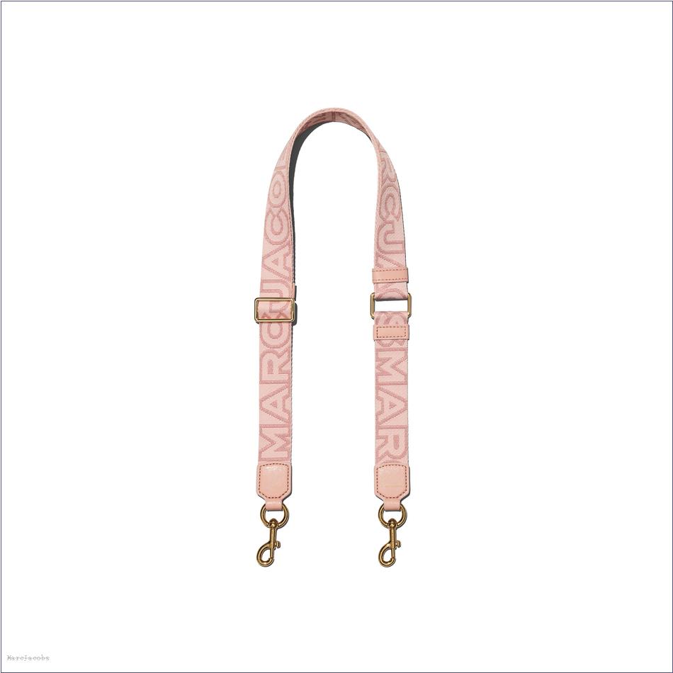  Marc Jacobs ROSE MULTI ACCESSORIES/Straps/The Thin Outline Logo Webbing Strap