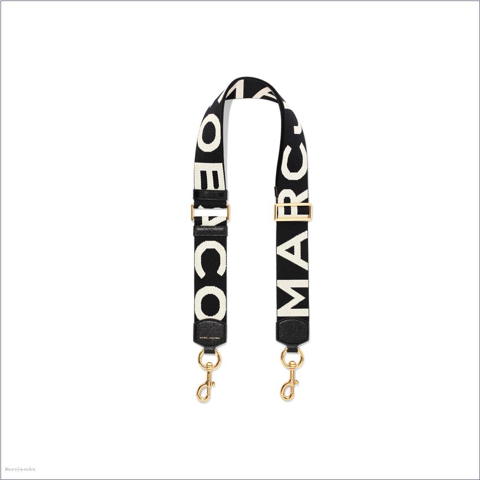  Marc Jacobs BLACK/WHITE ACCESSORIES/Straps/The Logo Webbing Strap