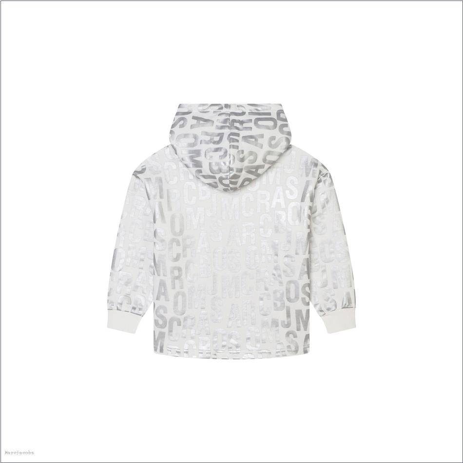  Marc Jacobs IVORY MARCDOWN/View All Marcdown/The Jumbled Monogram Metallic Sweatshirt