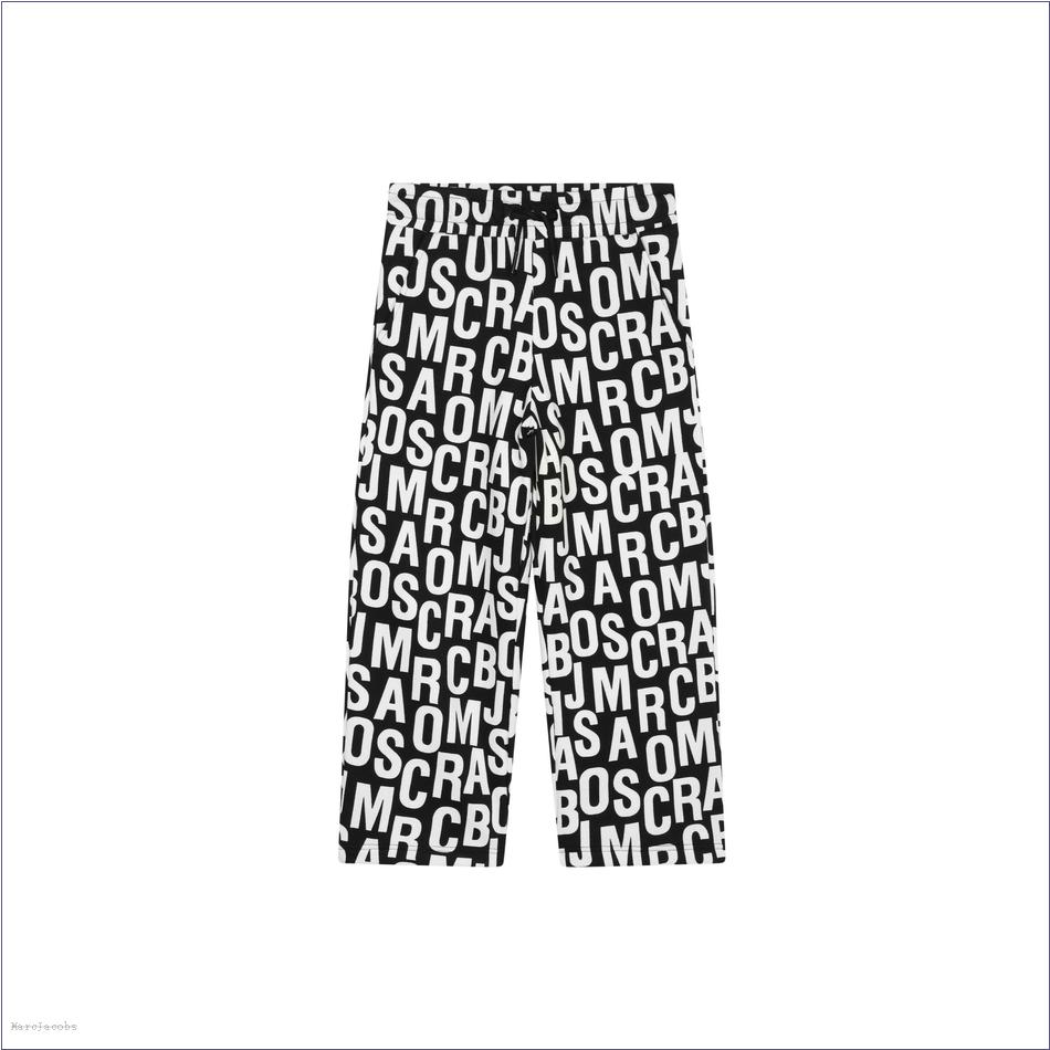  Marc Jacobs BLACK MARCDOWN/View All Marcdown/The Jumbled Monogram Sweatpants