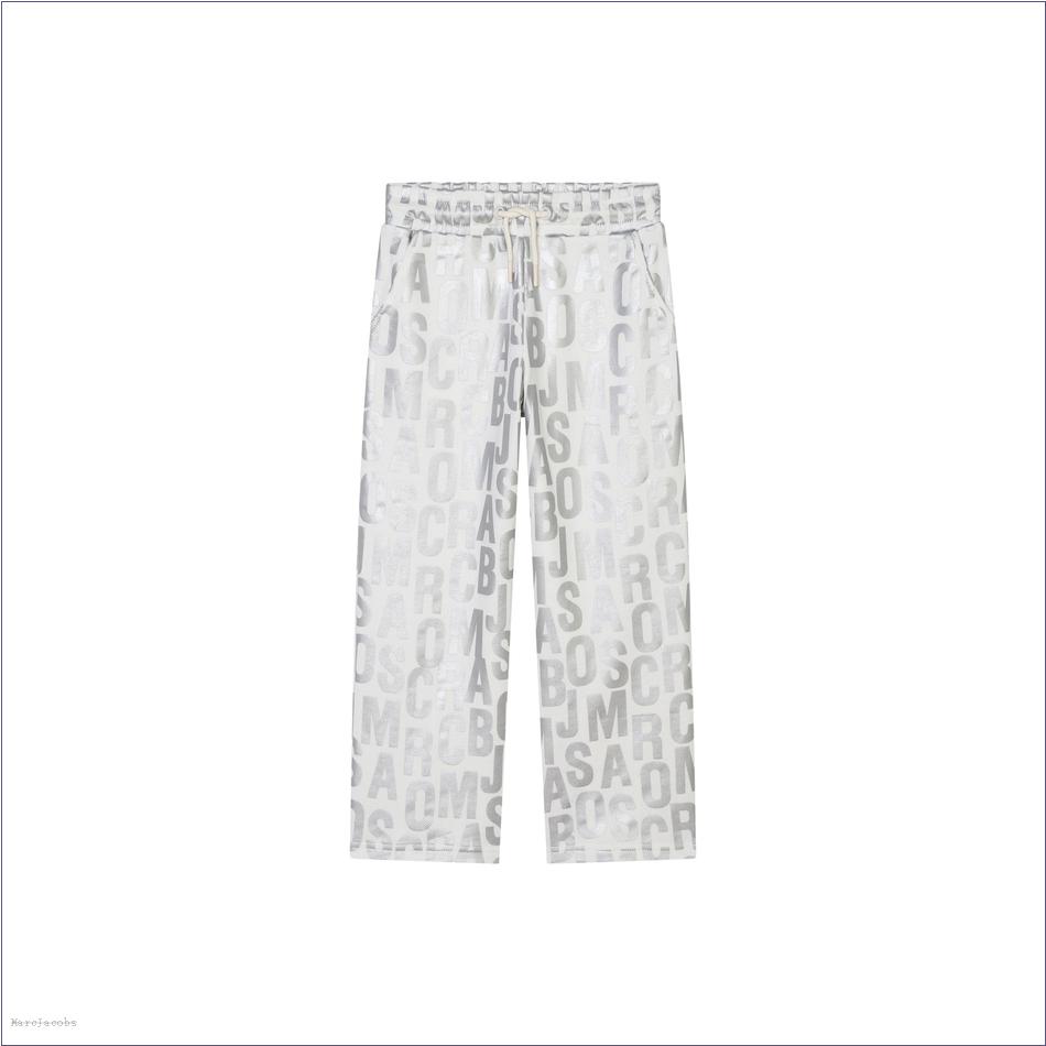  Marc Jacobs IVORY MARCDOWN/View All Marcdown/The Jumbled Monogram Metallic Sweatpants