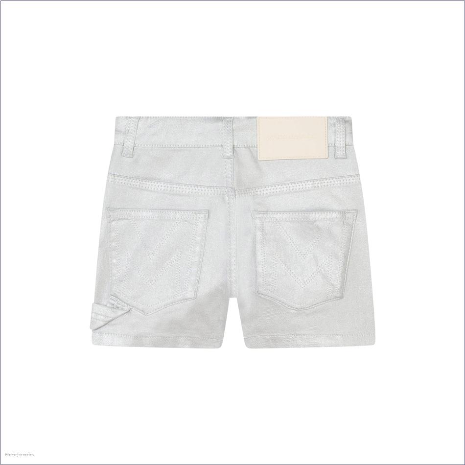  Marc Jacobs SILVER MARCDOWN/View All Marcdown/The Metallic Denim Shorts