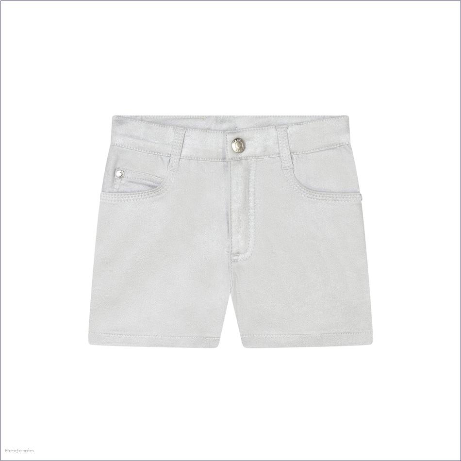  Marc Jacobs SILVER MARCDOWN/View All Marcdown/The Metallic Denim Shorts