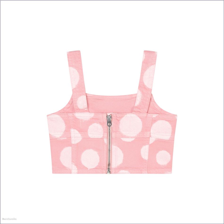  Marc Jacobs PALE PINK MARCDOWN/View All Marcdown/The Polka Dot Crop Top