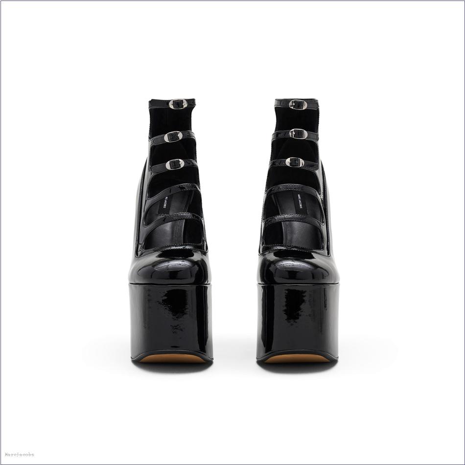  Marc Jacobs BLACK SHOES/View All Shoes/The Patent Leather Kiki Ankle Boot