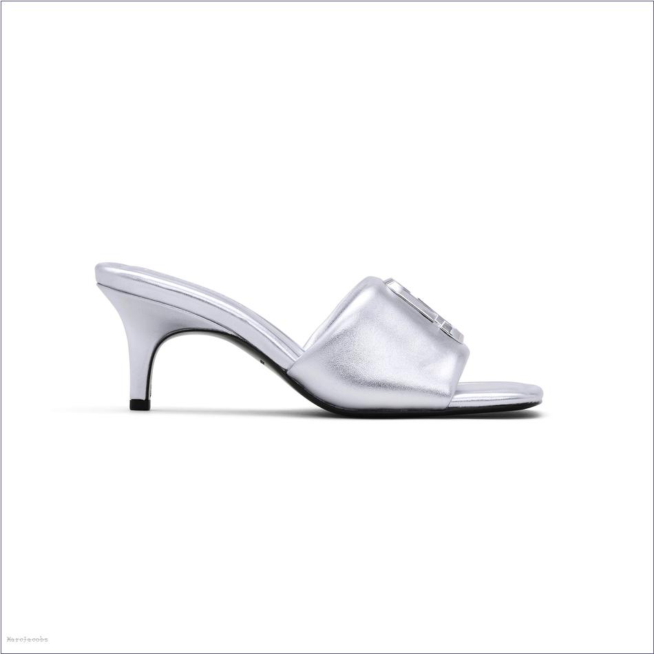  Marc Jacobs SILVER SHOES/Sandals/The Metallic J Marc Heeled Sandal