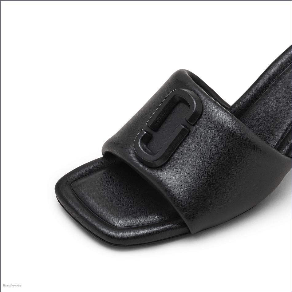  Marc Jacobs BLACK SHOES/Sandals/The Leather J Marc Heeled Sandal