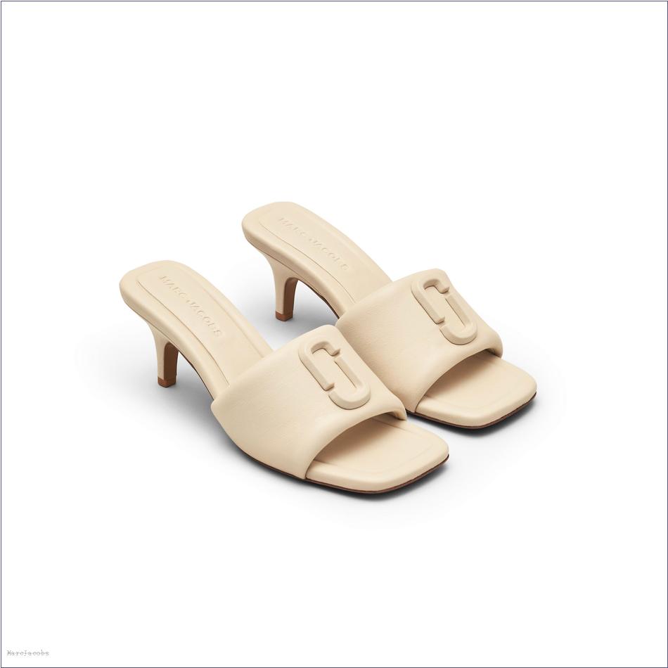  Marc Jacobs CLOUD WHITE SHOES/Sandals/The Leather J Marc Heeled Sandal