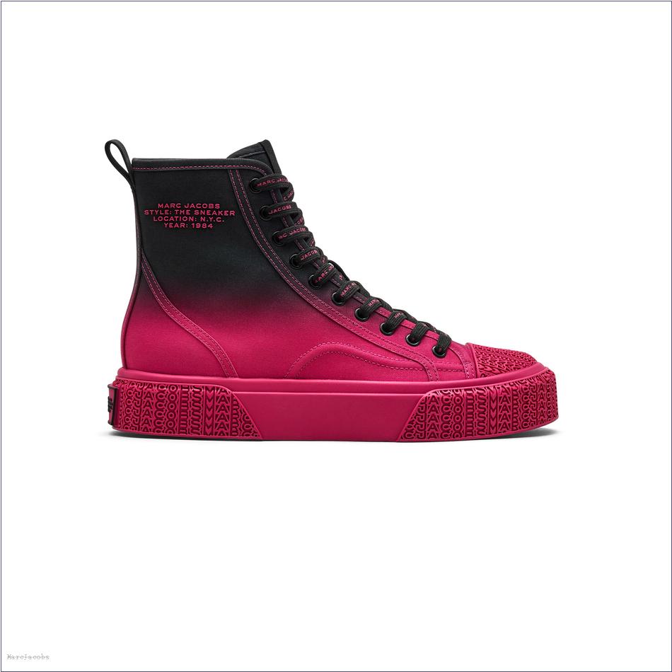  Marc Jacobs BLACK/HOT PINK SHOES/View All Shoes/The Ombré High Top Sneaker