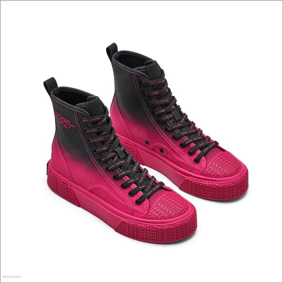  Marc Jacobs BLACK/HOT PINK SHOES/View All Shoes/The Ombré High Top Sneaker