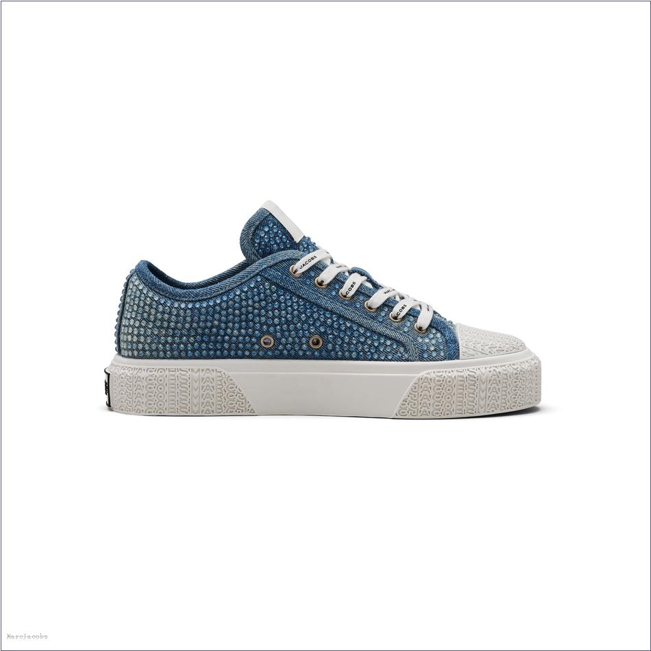  Marc Jacobs LIGHT BLUE CRYSTAL SHOES/Sneakers/The Crystal Denim Sneaker