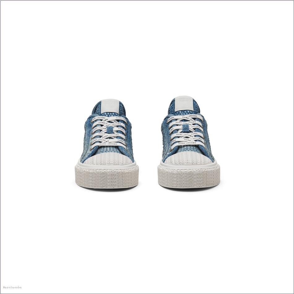  Marc Jacobs LIGHT BLUE CRYSTAL SHOES/Sneakers/The Crystal Denim Sneaker