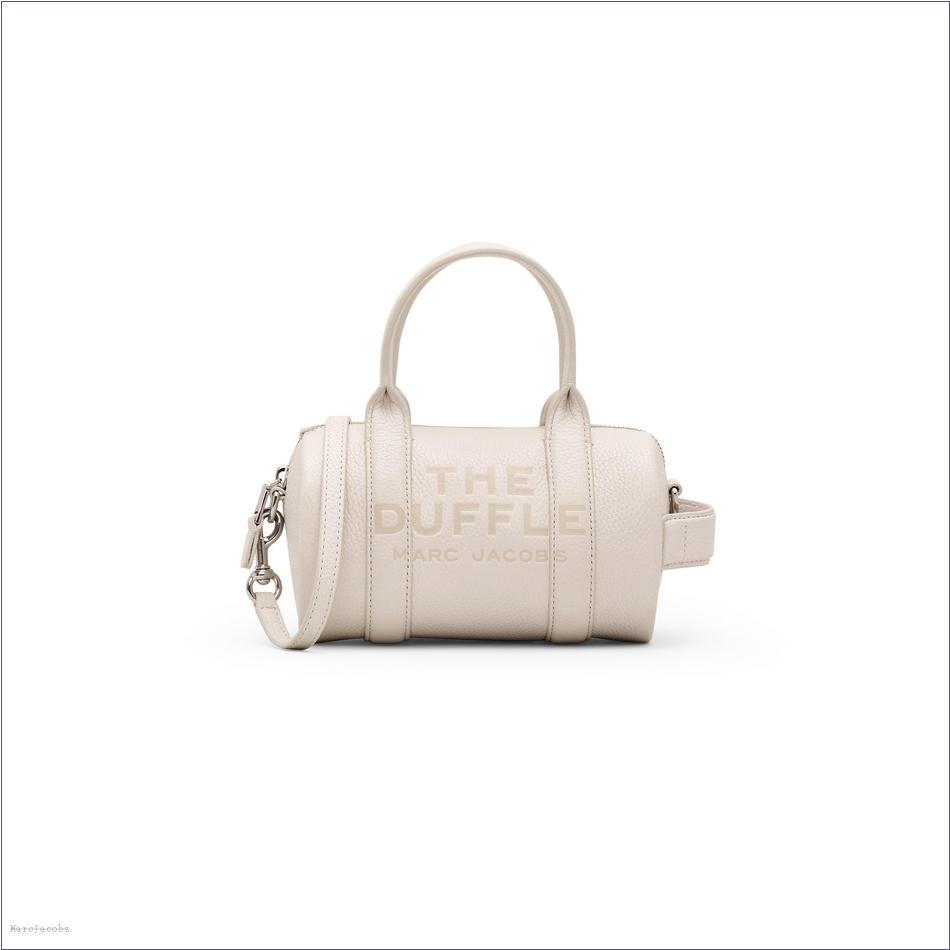  Marc Jacobs COTTON/SILVER BAGS/Mini Bags/The Leather Mini Duffle Bag