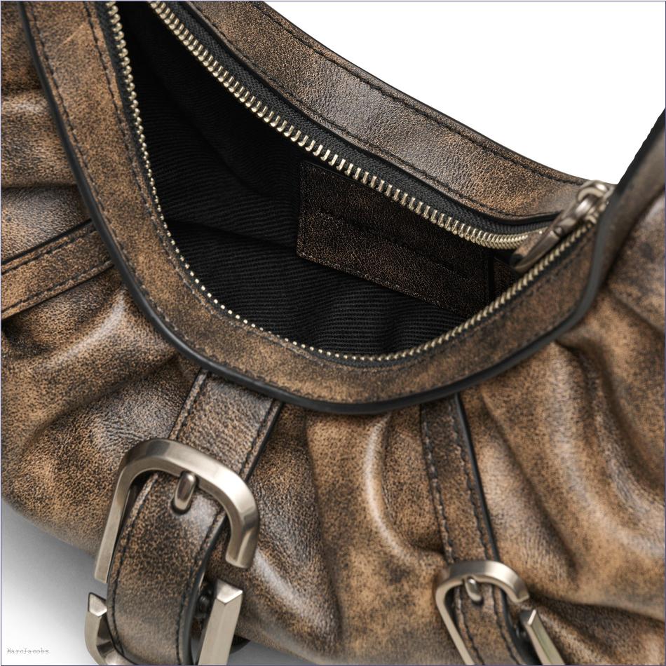  Marc Jacobs CAMEL MARCDOWN/View All Marcdown/The Distressed Leather Buckle Bag