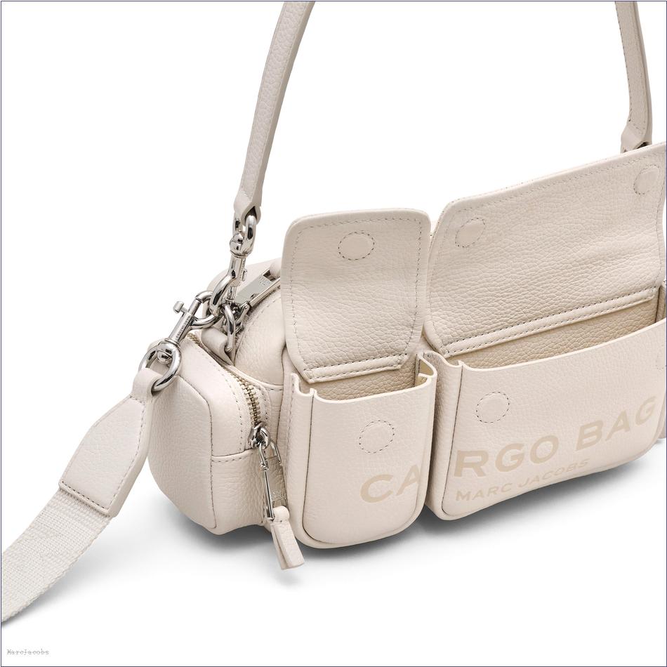  Marc Jacobs COTTON/SILVER The Leather Cargo Bag