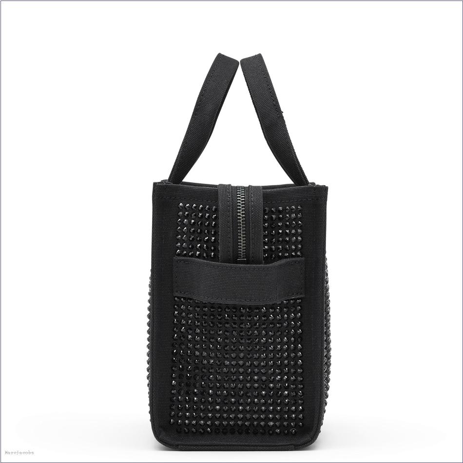  Marc Jacobs BLACK CRYSTAL BAGS/The Tote Bag/The Crystal Canvas Small Tote Bag