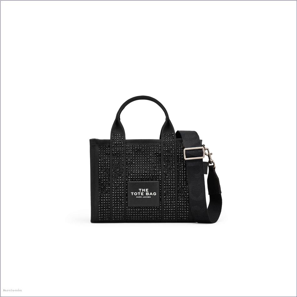  Marc Jacobs BLACK CRYSTAL BAGS/The Tote Bag/The Crystal Canvas Small Tote Bag