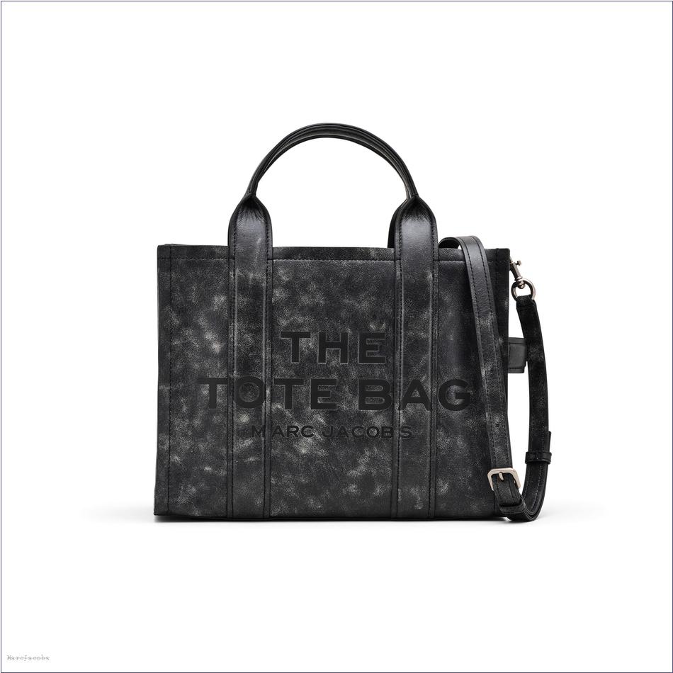  Marc Jacobs BLACK BAGS/The Tote Bag/The Distressed Leather Medium Tote Bag