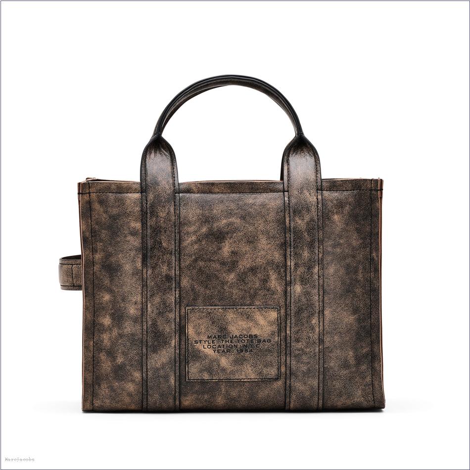  Marc Jacobs CAMEL BAGS/The Tote Bag/The Distressed Leather Medium Tote Bag