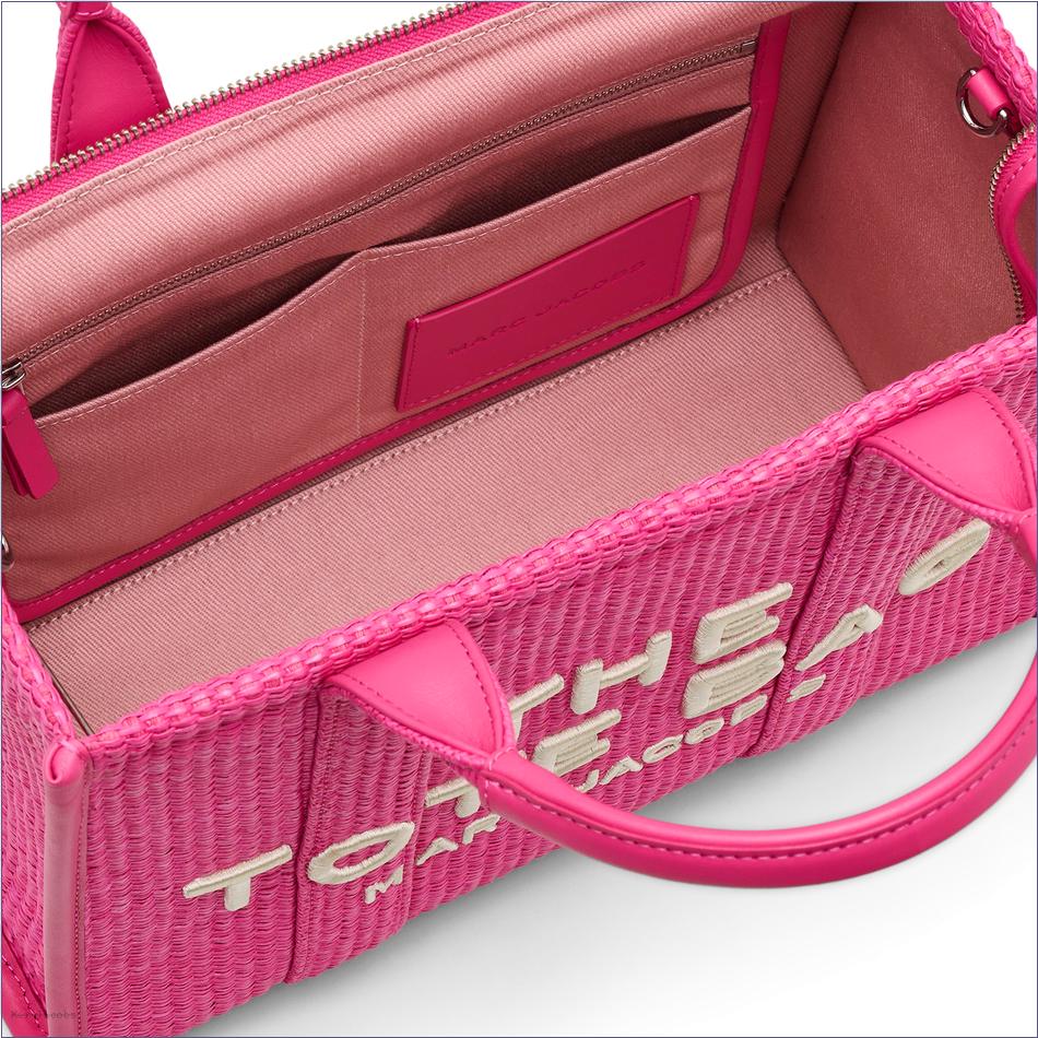  Marc Jacobs HOT PINK BAGS/The Tote Bag/The Woven Medium Tote Bag