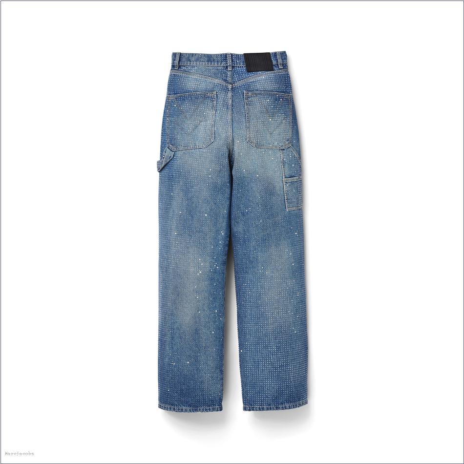  Marc Jacobs LIGHT BLUE CRYSTAL MARCDOWN/View All Marcdown/Crystal Denim Oversized Jean