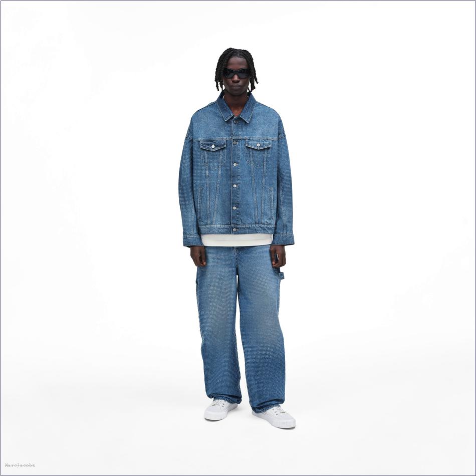  Marc Jacobs LIGHT BLUE CRYSTAL MARCDOWN/View All Marcdown/Crystal Denim Oversized Jean