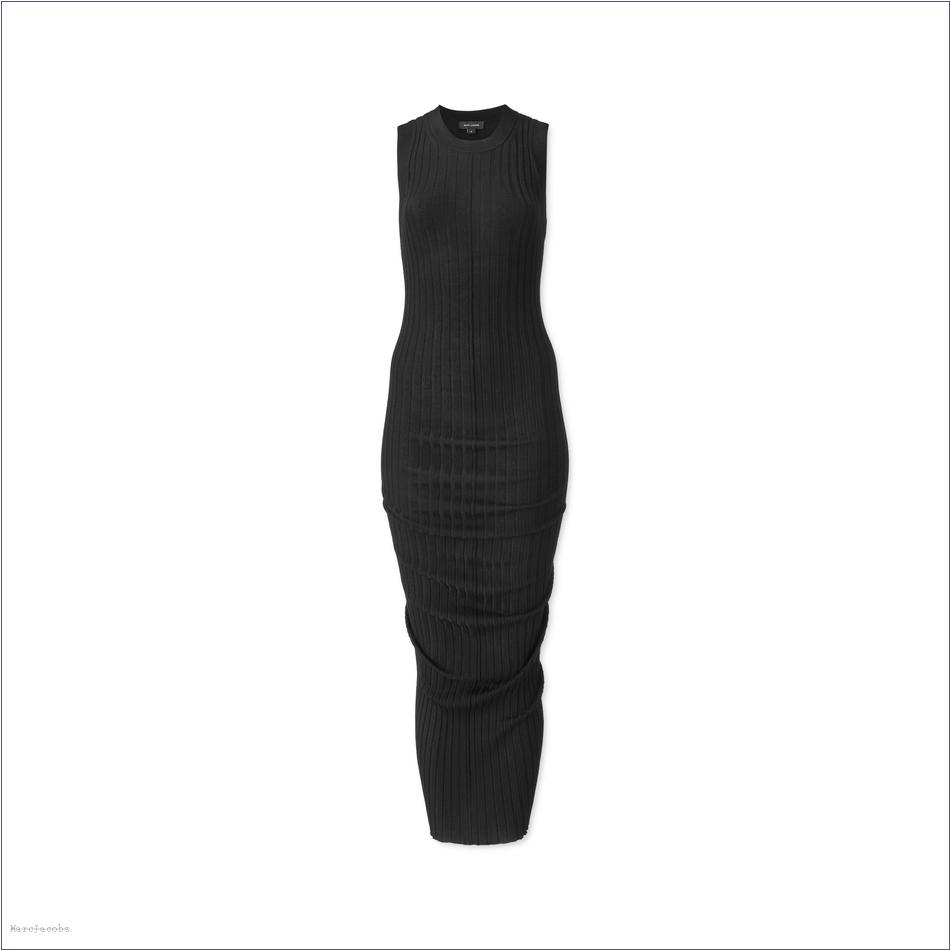  Marc Jacobs BLACK MARCDOWN/View All Marcdown/Fine Ribbed Merino Twisted Dress