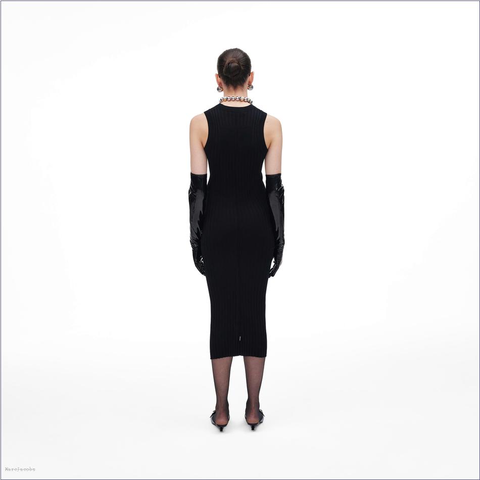  Marc Jacobs BLACK MARCDOWN/View All Marcdown/Fine Ribbed Merino Twisted Dress