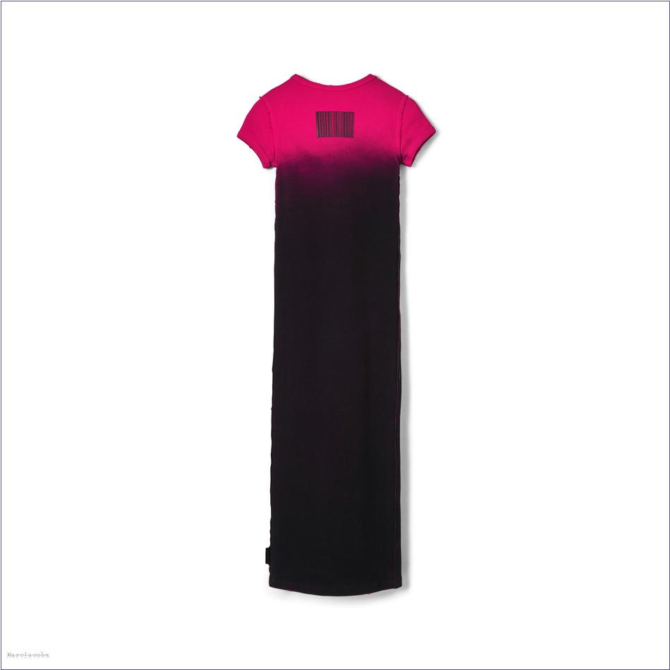  Marc Jacobs BLACK/HOT PINK MARCDOWN/View All Marcdown/Ombré Spray Shrunken Tee Dress