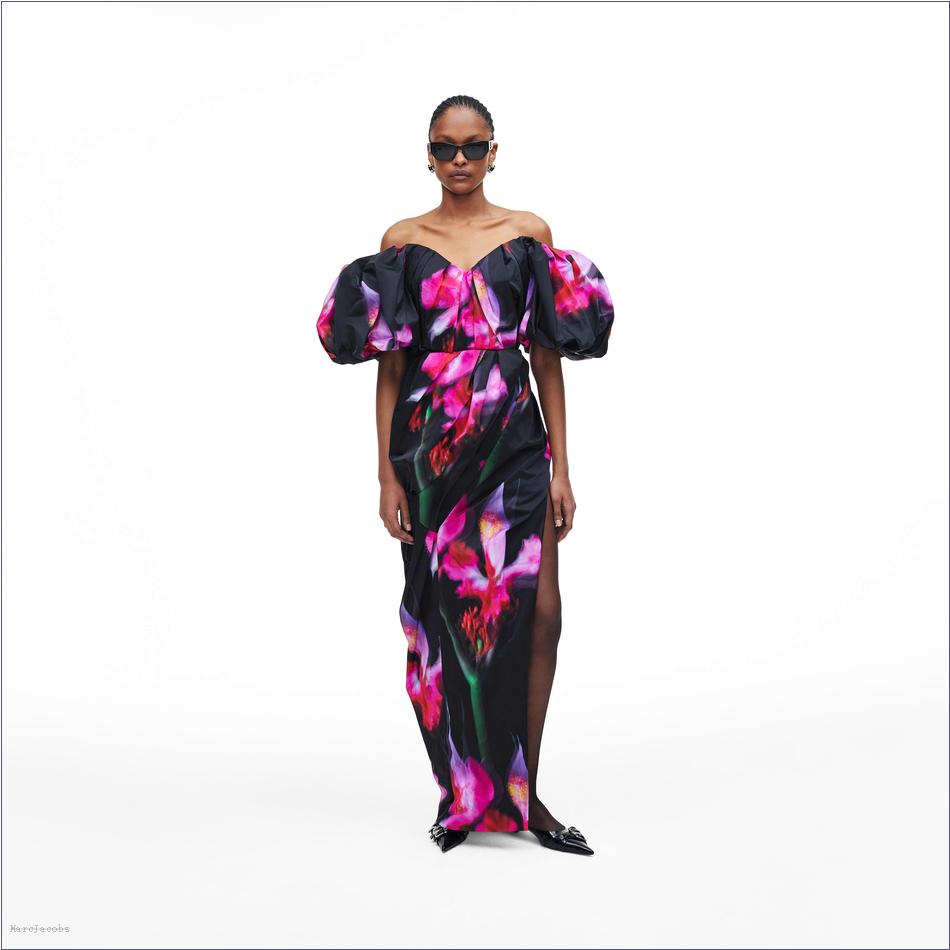  Marc Jacobs BLACK MULTI MARCDOWN/View All Marcdown/Future Floral Strapless Gown