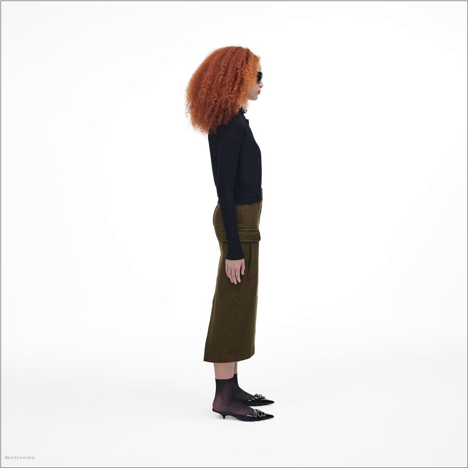  Marc Jacobs KELP MARCDOWN/View All Marcdown/Cargo Canvas Slim Skirt