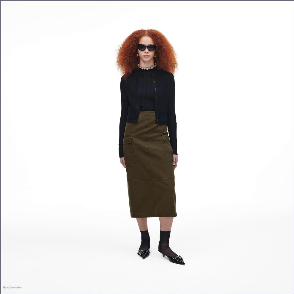  Marc Jacobs KELP MARCDOWN/View All Marcdown/Cargo Canvas Slim Skirt