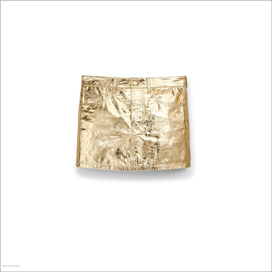  Marc Jacobs GOLD MARCDOWN/View All Marcdown/Metallic Mini Skirt