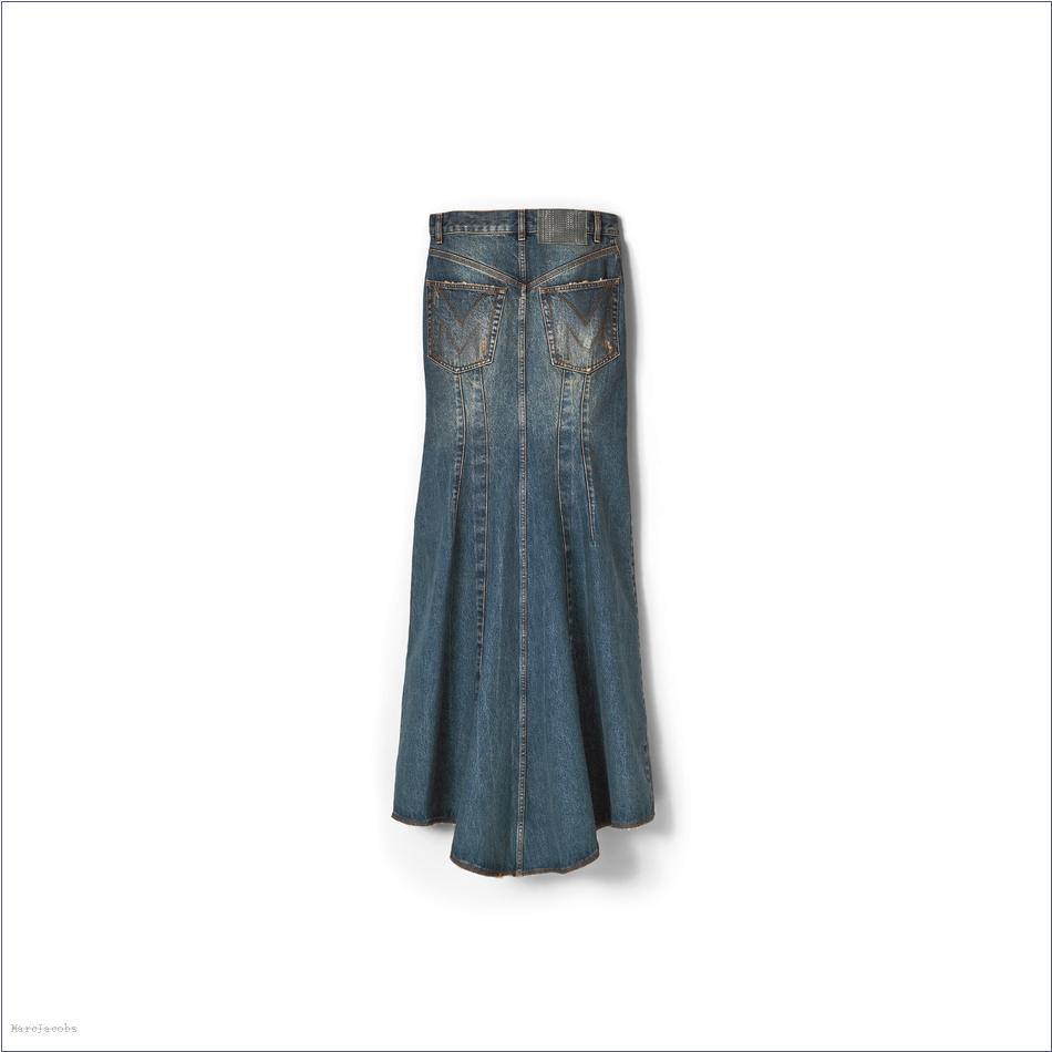  Marc Jacobs GRUNGE INDIGO Ready To Wear/View All Ready To Wear/Long Fluted Skirt