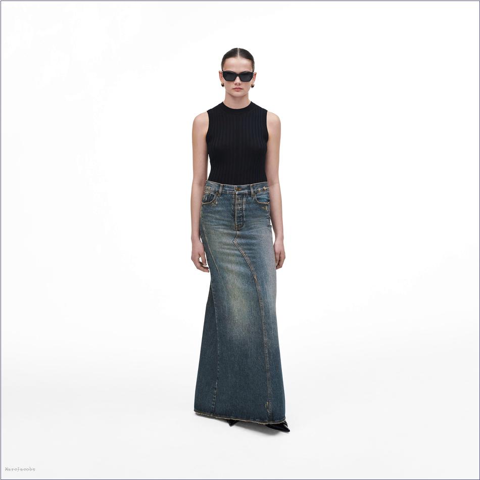  Marc Jacobs GRUNGE INDIGO Ready To Wear/View All Ready To Wear/Long Fluted Skirt