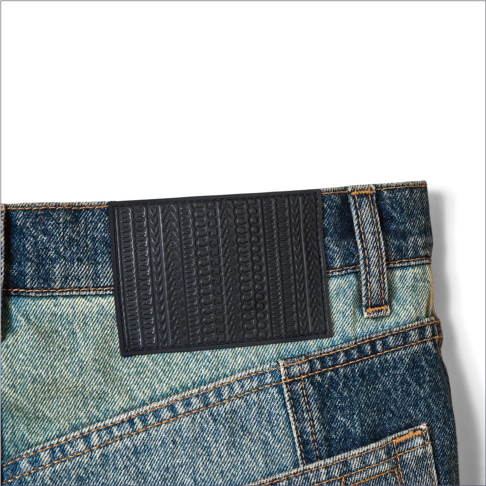  Marc Jacobs INDIGO MULTI MARCDOWN/View All Marcdown/Patchwork Denim Mini Skirt