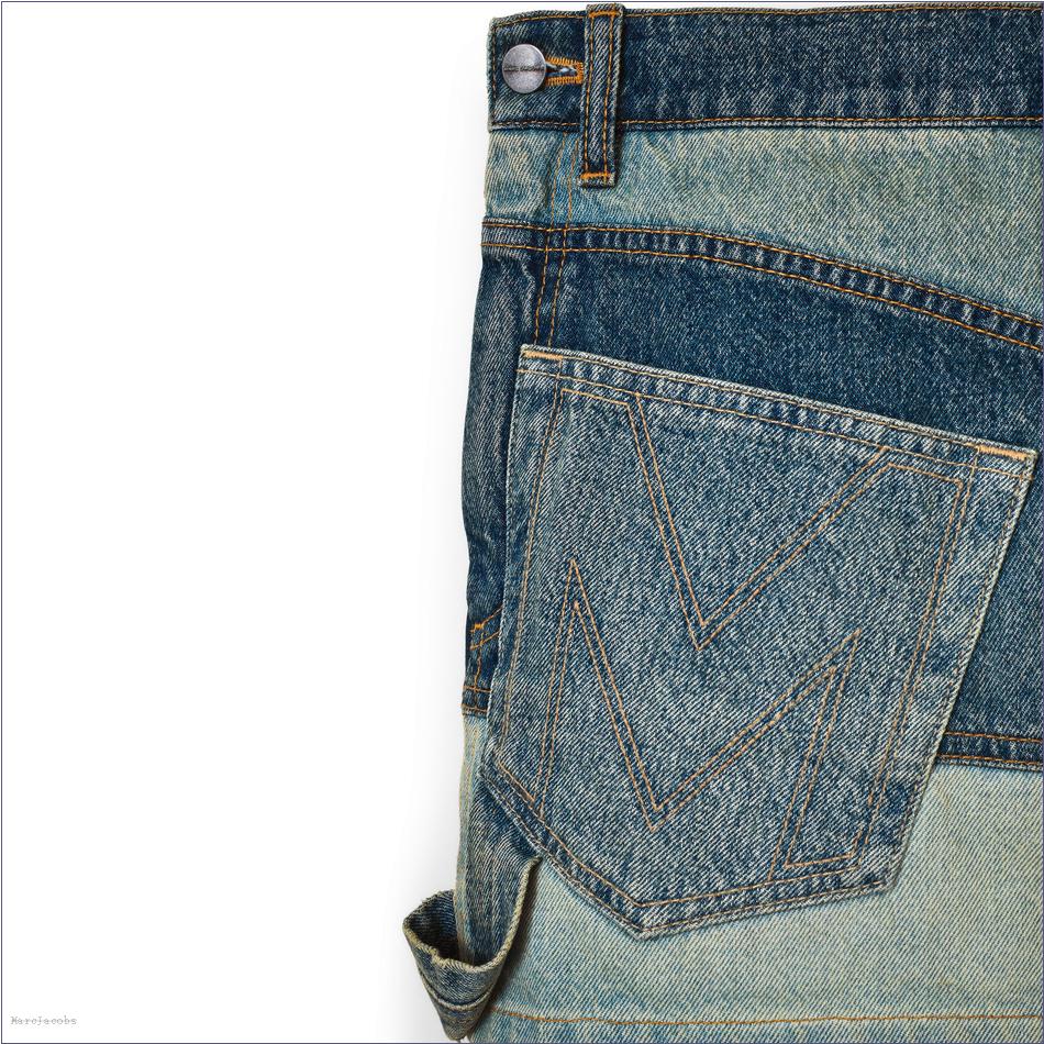  Marc Jacobs INDIGO MULTI MARCDOWN/View All Marcdown/Patchwork Denim Mini Skirt