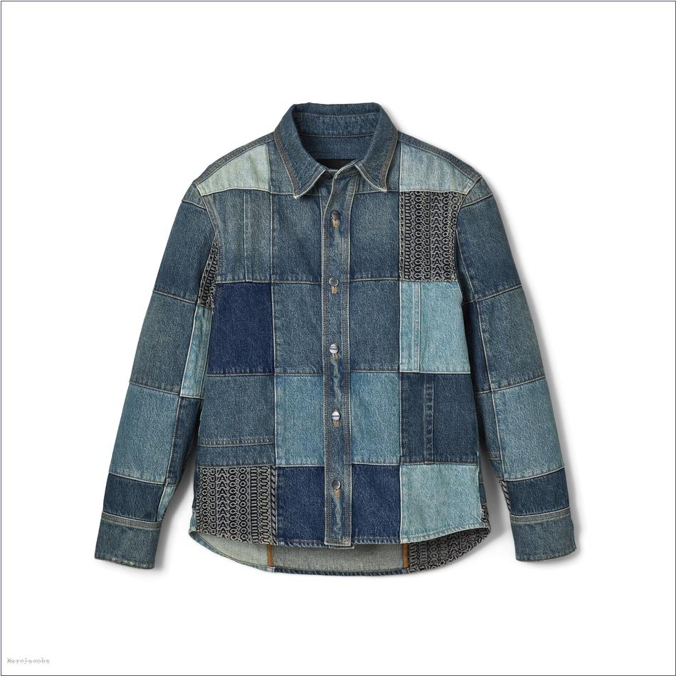  Marc Jacobs INDIGO MULTI MARCDOWN/View All Marcdown/Patchwork Denim Shirt