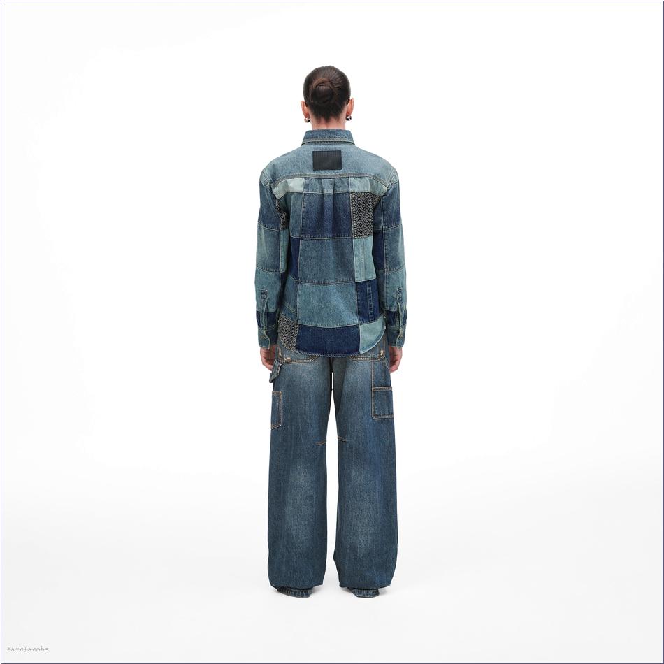  Marc Jacobs INDIGO MULTI MARCDOWN/View All Marcdown/Patchwork Denim Shirt