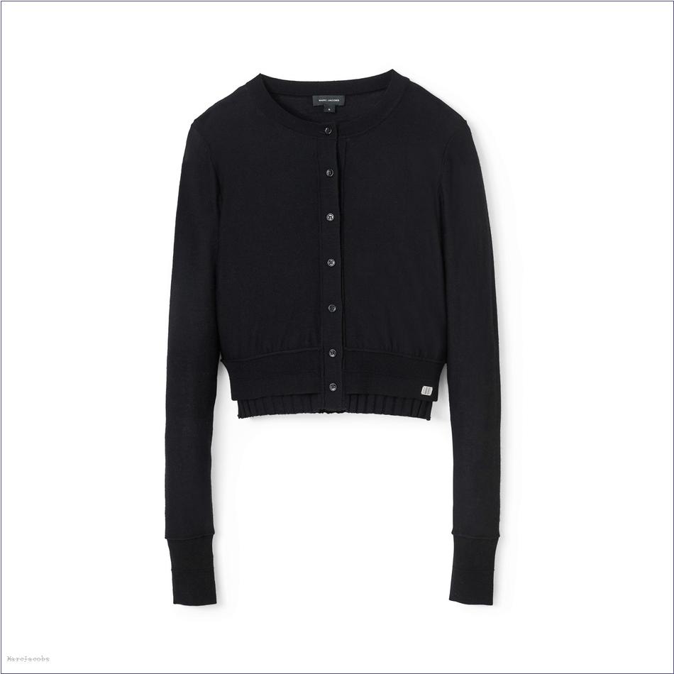  Marc Jacobs BLACK MARCDOWN/View All Marcdown/Fine Ribbed Merino Cardigan