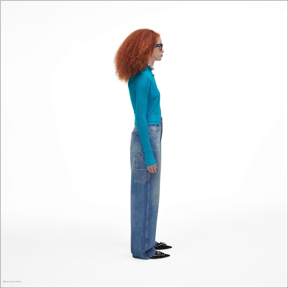  Marc Jacobs AQUA MARCDOWN/View All Marcdown/Fine Ribbed Merino Cardigan