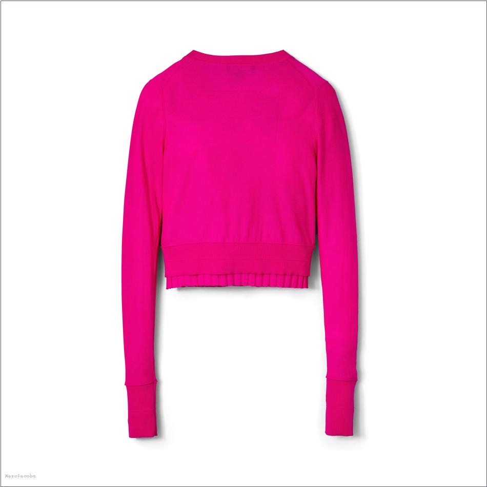  Marc Jacobs HOT PINK MARCDOWN/View All Marcdown/Fine Ribbed Merino Cardigan