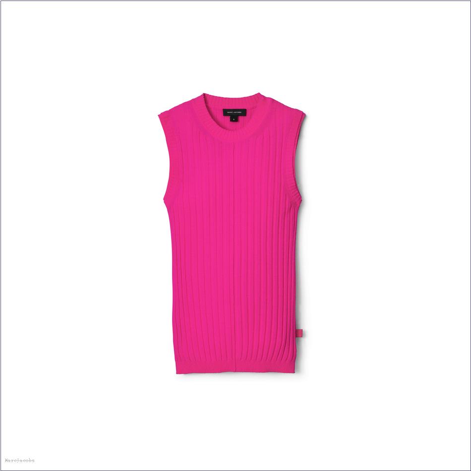  Marc Jacobs HOT PINK MARCDOWN/View All Marcdown/Fine Ribbed Merino Tank