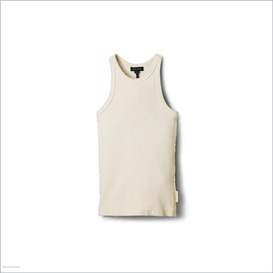  Marc Jacobs CREAM MARCDOWN/View All Marcdown/Grunge Rib Tank