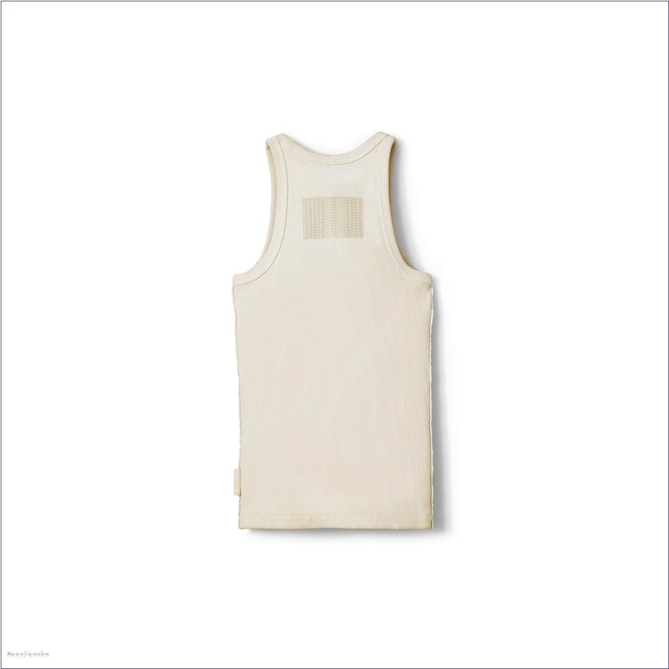  Marc Jacobs CREAM MARCDOWN/View All Marcdown/Grunge Rib Tank