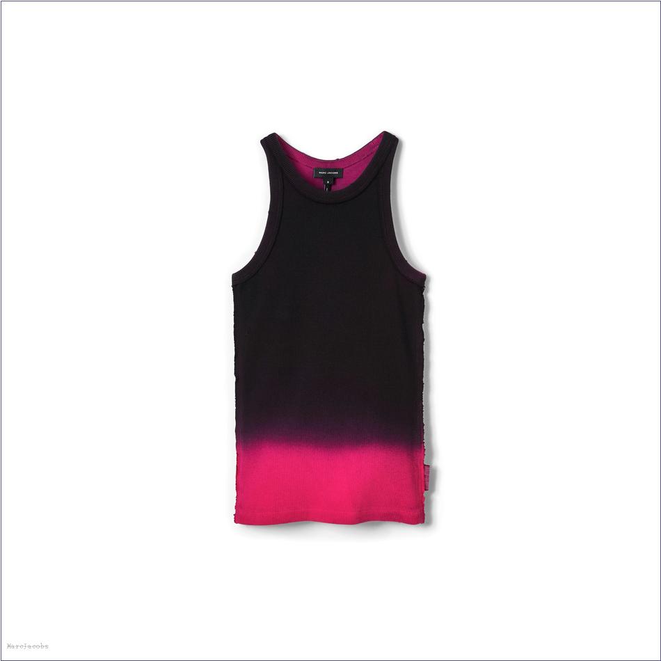  Marc Jacobs BLACK/HOT PINK MARCDOWN/View All Marcdown/Ombré Spray Rib Tank